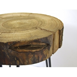 Stolik podręczny z plastra drewna dębowego 32cm